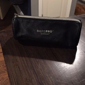 Black bareMinerals cosmetic bag